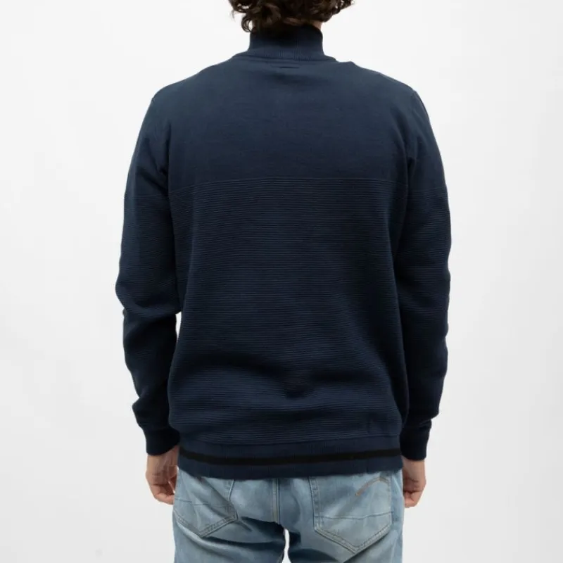 Clearance Pull demi zip col montant edmond Homme Homme Pull, Gilet, Sweat