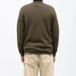 Outlet Pull demi zip col montant edmond Homme Homme Pull, Gilet, Sweat