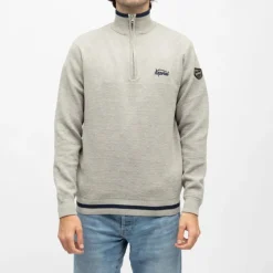 New Pull demi zip col montant edmond Homme Homme Pull, Gilet, Sweat