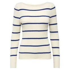 Discount Pull en maille à rayure Femme Femme Pull, Gilet, Sweat