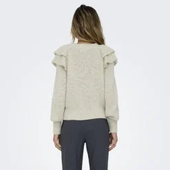 Sale Pull en maille col rond à manches longues Alicia Femme Femme Pull, Gilet, Sweat