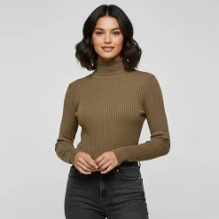 Best Pull fin col roulé à manches longues Zandra Femme Femme Pull, Gilet, Sweat