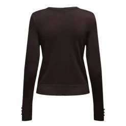 Online Pull fin col V manches longues boutons Minna Femme Femme Pull, Gilet, Sweat