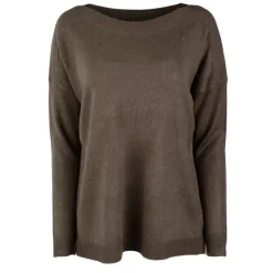 Outlet Pull Lamalia manches longues et encolure bateau Femme Femme Pull, Gilet, Sweat