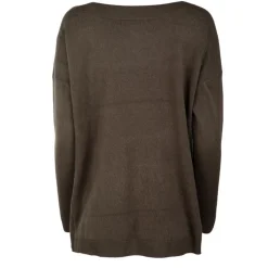 Outlet Pull Lamalia manches longues et encolure bateau Femme Femme Pull, Gilet, Sweat