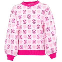 Online Pull maille avec coeurs Fille Enfant Sweat, Pull, Gilet