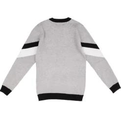 Clearance Pull maille avec imprimé bandes col coloré Garçon Enfant Sweat, Pull, Gilet