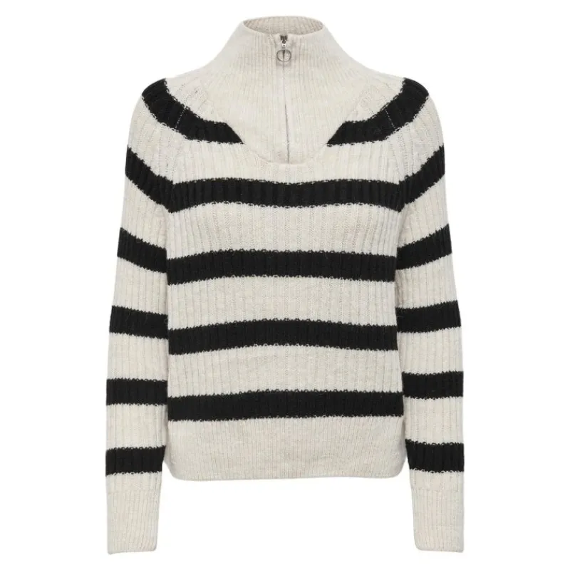 New Pull maille col cheminée zippé Leise freya Femme Femme Pull, Gilet, Sweat