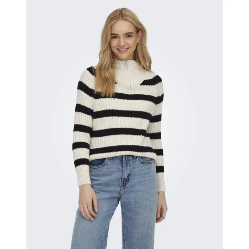 New Pull maille col cheminée zippé Leise freya Femme Femme Pull, Gilet, Sweat