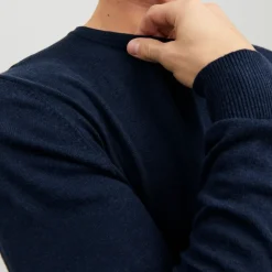 New Pull maille coton col rond tissu tricoté Homme Homme Pull, Gilet, Sweat