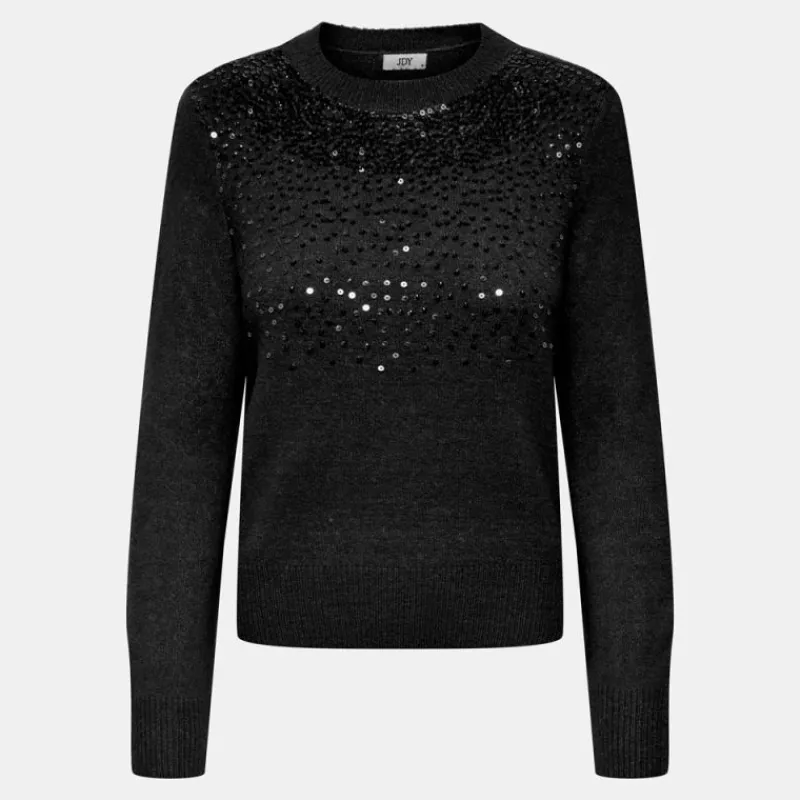 Sale Pull maille fine amina avec sequins Femme Femme Pull, Gilet, Sweat