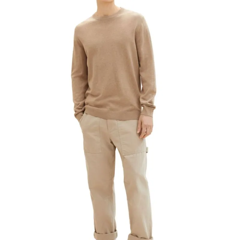 Discount Pull maille fine col rond Homme Homme Pull, Gilet, Sweat