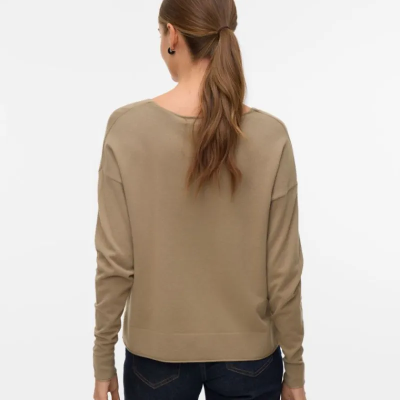 New Pull maille fine col v breeze mermaid Femme Femme Pull, Gilet, Sweat