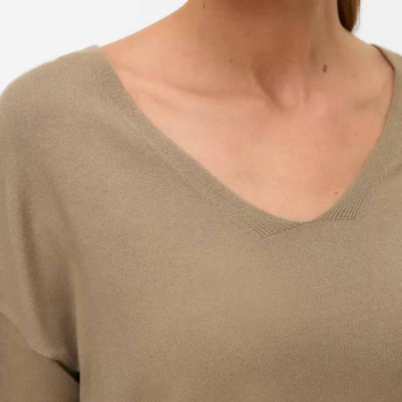 New Pull maille fine col v breeze mermaid Femme Femme Pull, Gilet, Sweat