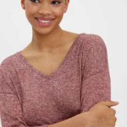 New Pull maille fine oversize brianna manches 3/4 Femme Femme Pull, Gilet, Sweat