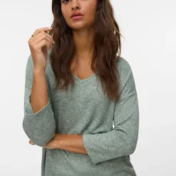 New Pull maille fine oversize brianna manches 3/4 Femme Femme Pull, Gilet, Sweat