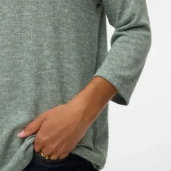 New Pull maille fine oversize brianna manches 3/4 Femme Femme Pull, Gilet, Sweat