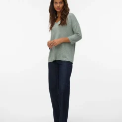 New Pull maille fine oversize brianna manches 3/4 Femme Femme Pull, Gilet, Sweat