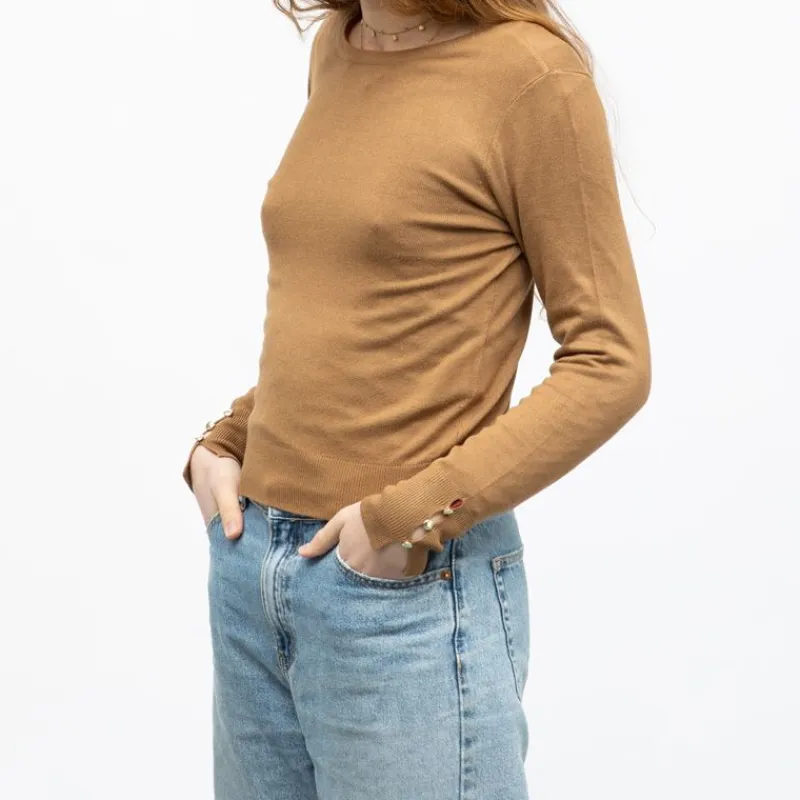 Online Pull maille minna col rond Femme Femme Pull, Gilet, Sweat