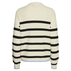 Sale Pull Marinière avec liseré bleu col montant femme Femme Pull, Gilet, Sweat