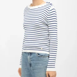 Sale Pull marinière coton col bateau molly Femme Femme Pull, Gilet, Sweat