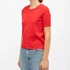 Outlet Pull maya col rond avec boutons colorés Femme Femme Pull, Gilet, Sweat