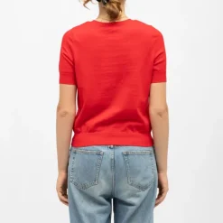 Outlet Pull maya col rond avec boutons colorés Femme Femme Pull, Gilet, Sweat