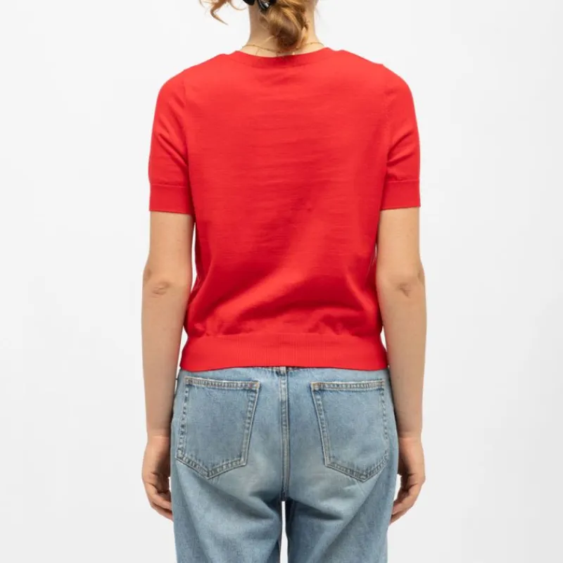 Outlet Pull maya col rond avec boutons colorés Femme Femme Pull, Gilet, Sweat