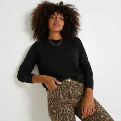 Sale Pull Minna col rond en maille douce Femme Femme Pull, Gilet, Sweat