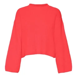 Clearance Pull over manches longues vmsayla en maille Femme Femme Pull, Gilet, Sweat