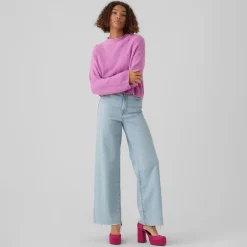 Pull over manches longues vmsayla en maille Femme Femme Pull, Gilet, Sweat