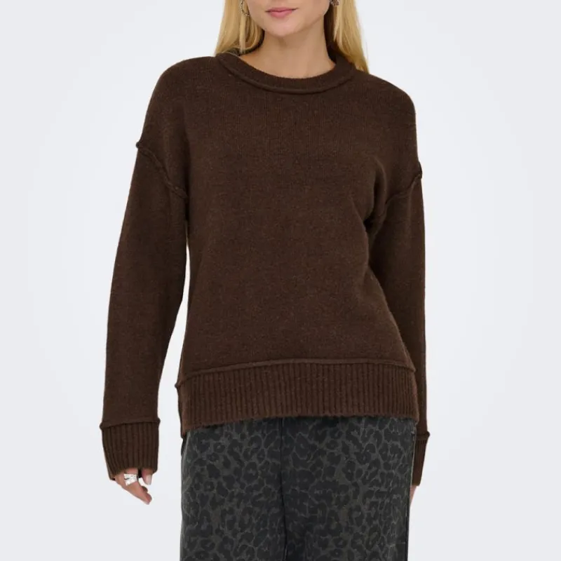 Online Pull épuré maille hazel col rond Femme Femme Pull, Gilet, Sweat