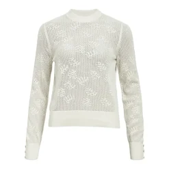 Sale Pull rilia white sand maille crochetée Femme Femme Pull, Gilet, Sweat