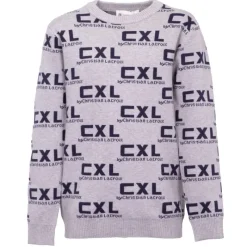Clearance Pull uni manches longues col rond imprimé logo Garçon Enfant Sweat, Pull, Gilet
