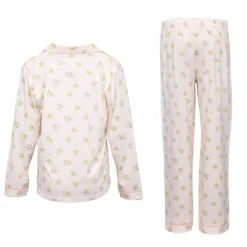 Hot Pyjama fleuri poche brodée Femme Femme Lingerie De Nuit