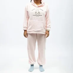Discount Pyjama polaire à capuche avec broderie Femme Femme Lingerie De Nuit