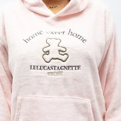 Discount Pyjama polaire à capuche avec broderie Femme Femme Lingerie De Nuit