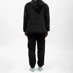 Online Pyjama polaire à capuche avec broderie Femme Femme Lingerie De Nuit