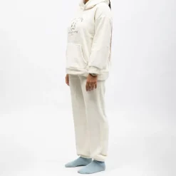 Sale Pyjama polaire à capuche avec broderie Femme Femme Lingerie De Nuit