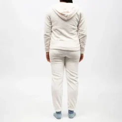 Best Pyjama polaire à capuche zippé Femme Femme Lingerie De Nuit