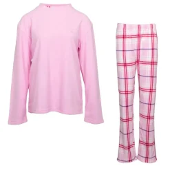 Online Pyjama polaire motif tartan Femme Femme Lingerie De Nuit