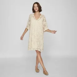 New Robe à dentelles Lorna manches 3/4 birch Femme Femme Jupe, Robe