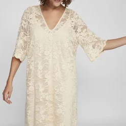 New Robe à dentelles Lorna manches 3/4 birch Femme Femme Jupe, Robe