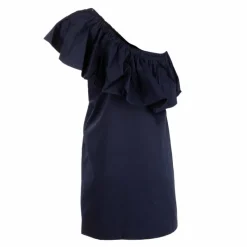 Sale Robe asymétrique courte de cocktail avec grand volant Femme Femme Jupe, Robe