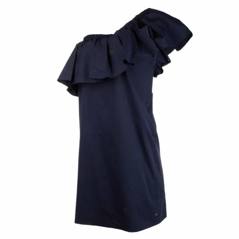 Sale Robe asymétrique courte de cocktail avec grand volant Femme Femme Jupe, Robe