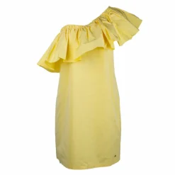 Hot Robe asymétrique courte de cocktail avec grand volant Femme Femme Jupe, Robe