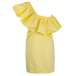 Hot Robe asymétrique courte de cocktail avec grand volant Femme Femme Jupe, Robe