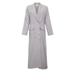 Discount Robe blazer longue à rayures Femme Femme Jupe, Robe