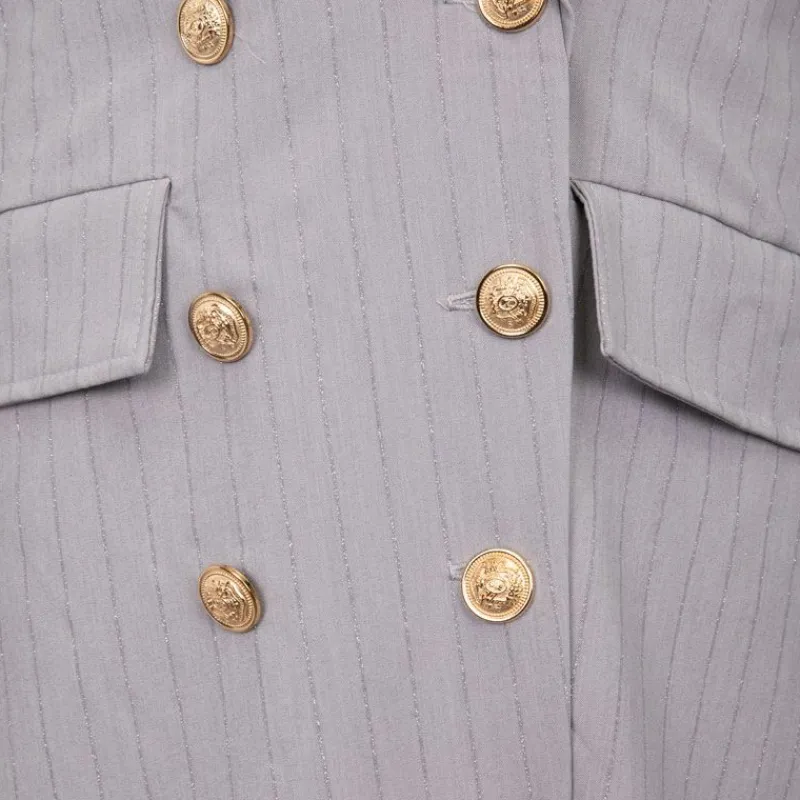 Discount Robe blazer longue à rayures Femme Femme Jupe, Robe