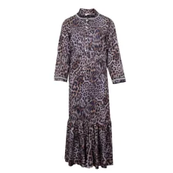 Sale Robe boutons bijoux imprimé léopard Viva Femme Femme Jupe, Robe